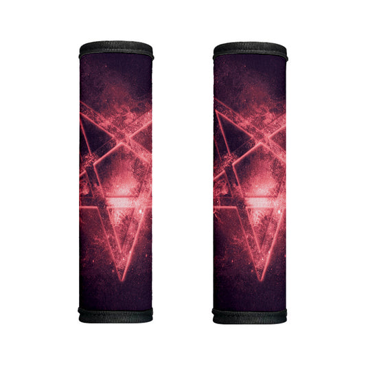 Fiery Reversed Pentagram Print Handle Covers