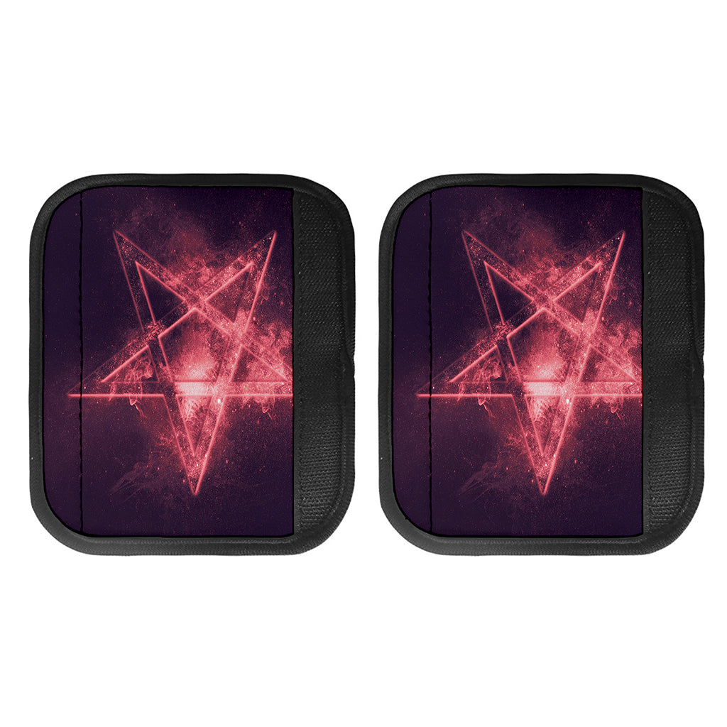 Fiery Reversed Pentagram Print Handle Covers