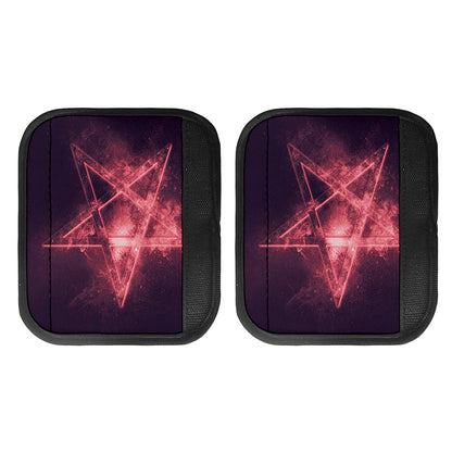 Fiery Reversed Pentagram Print Handle Covers