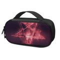 Fiery Reversed Pentagram Print Portable Cooler Travel Case