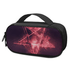 Fiery Reversed Pentagram Print Insulin Cooler Travel Case