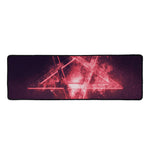 Fiery Reversed Pentagram Print Long Kitchen Mat
