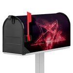 Fiery Reversed Pentagram Print Mailbox Cover