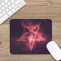 Fiery Reversed Pentagram Print Mouse Pad