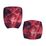 Fiery Reversed Pentagram Print Office Chair Cover
