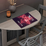 Fiery Reversed Pentagram Print Placemat