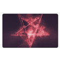 Fiery Reversed Pentagram Print Polyester Doormat