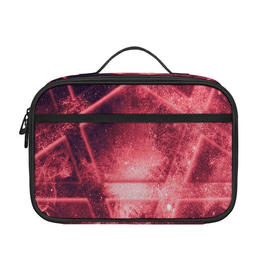 Fiery Reversed Pentagram Print Portable Lunch Bag