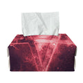 Fiery Reversed Pentagram Print Rectangle Tissue Box Cover