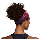 Fiery Reversed Pentagram Print Sports Headband
