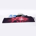Fiery Reversed Pentagram Print Sports Towel