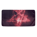 Fiery Reversed Pentagram Print Towel