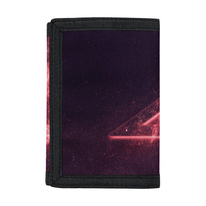 Fiery Reversed Pentagram Print Trifold Wallet
