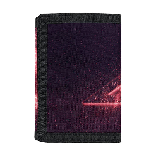 Fiery Reversed Pentagram Print Trifold Wallet