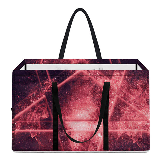 Fiery Reversed Pentagram Print Utility Tote Bag