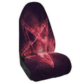 Fiery Reversed Pentagram Print Waterproof Car Seat Cover