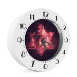 Fiery Star of David Print Alarm Clock