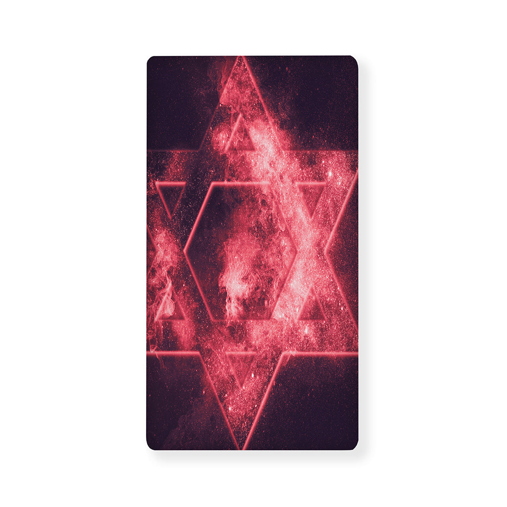 Fiery Star of David Print Baby Crib Sheet