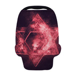Fiery Star of David Print Baby Seat Cover
