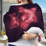 Fiery Star of David Print Baby Seat Cover