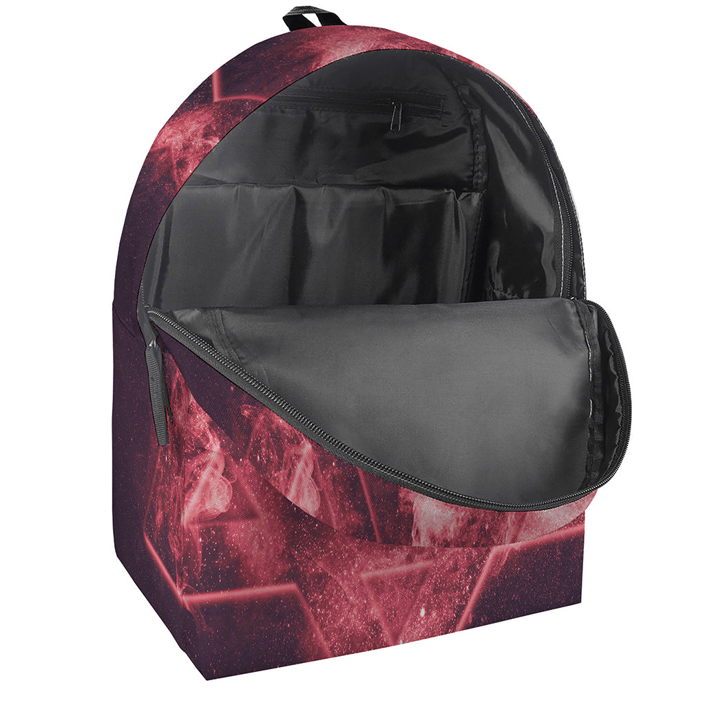 Fiery Star of David Print Backpack
