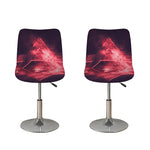 Fiery Star of David Print Bar Stool Covers