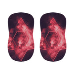 Fiery Star of David Print Bar Stool Covers