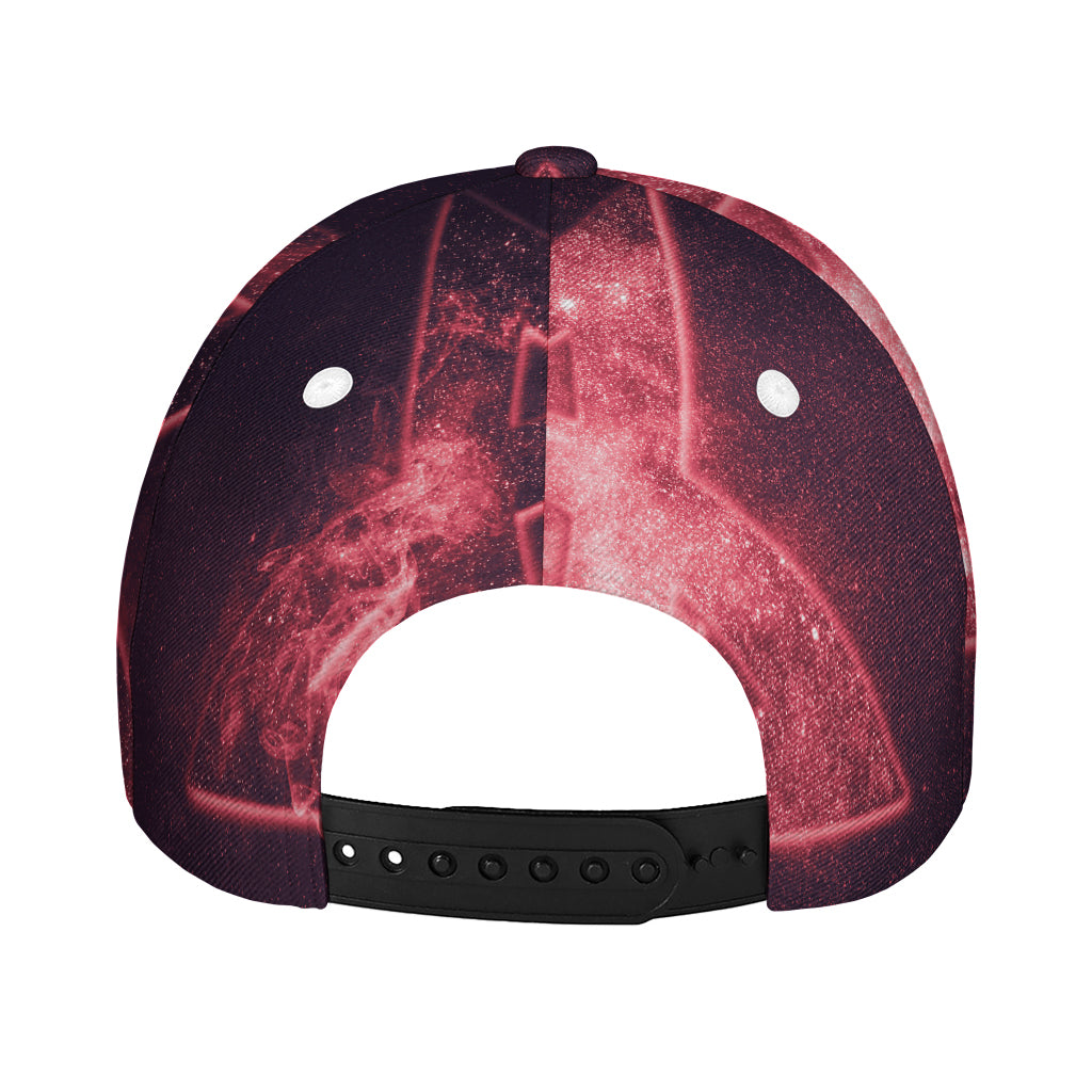 Fiery Star of David Print Baseball Cap
