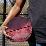 Fiery Star of David Print Basketball