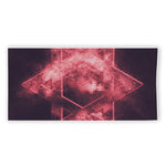 Fiery Star of David Print Beach Towel