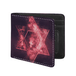Fiery Star of David Print Bifold Wallet