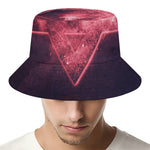 Fiery Star of David Print Bucket Hat
