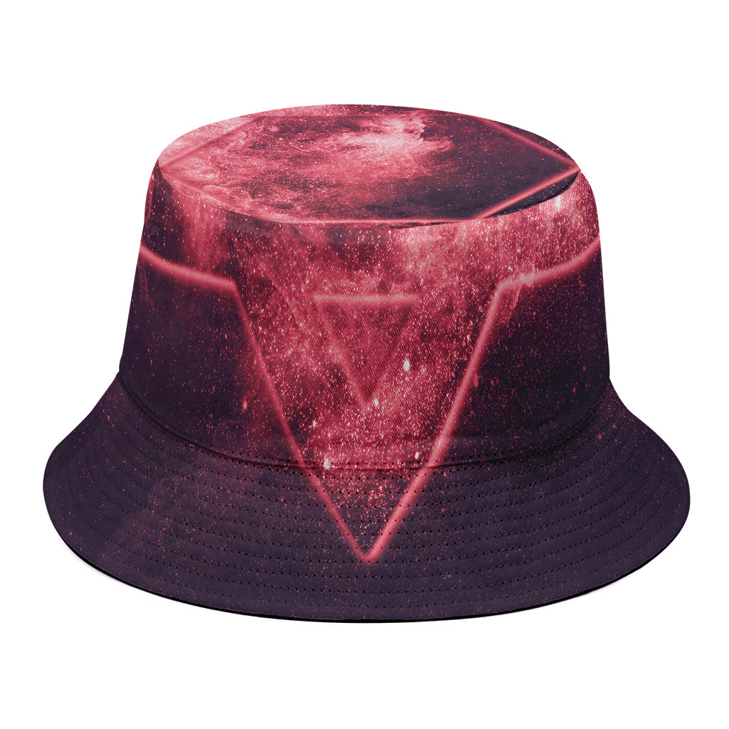 Fiery Star of David Print Bucket Hat