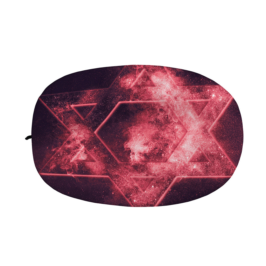 Fiery Star of David Print Car Side Mirror Covers