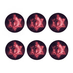 Fiery Star of David Print Coaster Set