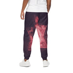 Fiery Star of David Print Cotton Pants