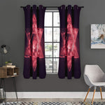 Fiery Star of David Print Curtain