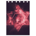Fiery Star of David Print Curtain