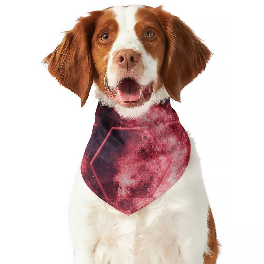 Fiery Star of David Print Dog Bandana
