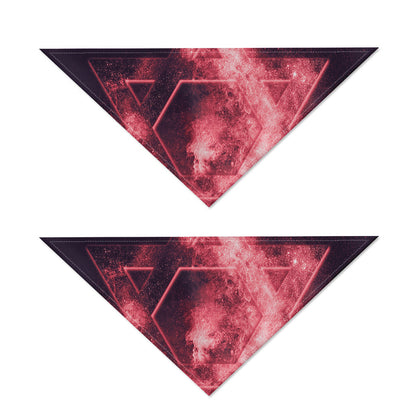 Fiery Star of David Print Dog Bandana