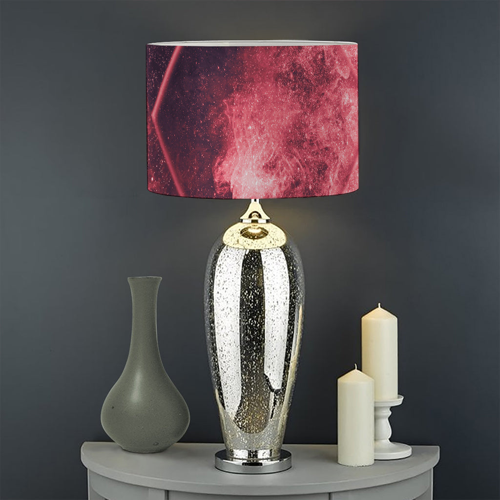 Fiery Star of David Print Drum Lamp Shade