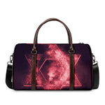 Fiery Star of David Print Duffle Bag