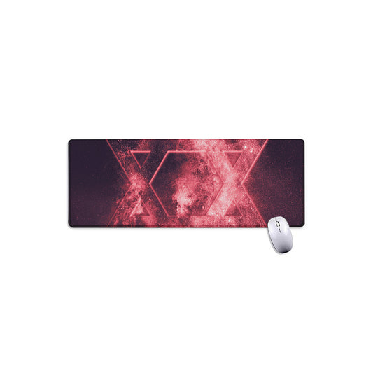 Fiery Star of David Print Extended Mouse Pad