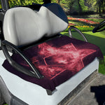 Fiery Star of David Print Golf Cart Seat Cover