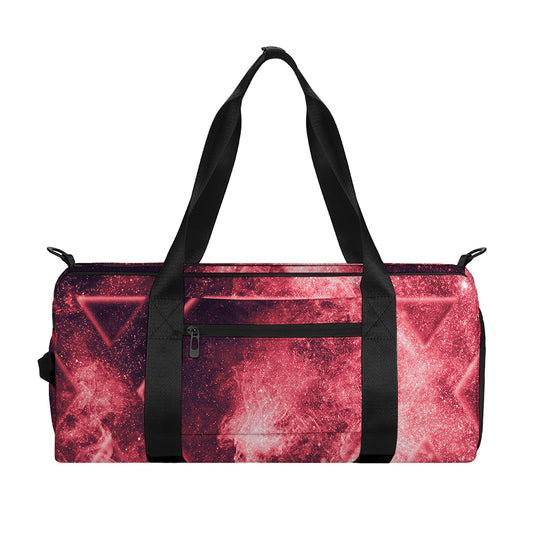 Fiery Star of David Print Gym Bag