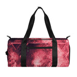 Fiery Star of David Print Gym Bag