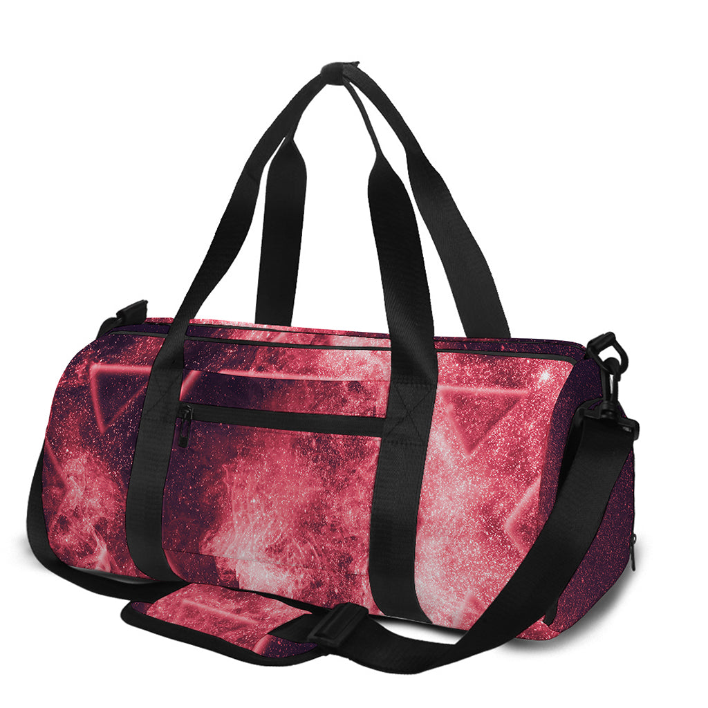 Fiery Star of David Print Gym Bag