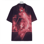 Fiery Star of David Print Hawaiian Shirt