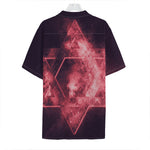 Fiery Star of David Print Hawaiian Shirt