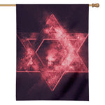 Fiery Star of David Print House Flag